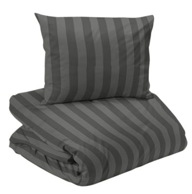 Hotell Mirage Bäddset Satin Mörkgrå Enkeltäcke 150x210 Redlunds