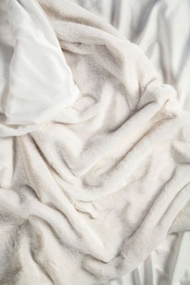 Pläd Nordby Creme 130x170 Kosta Linnewäfveri