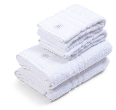 Badrumshandduk Exclusive Frotté Vit Kosta Linnewäfveri