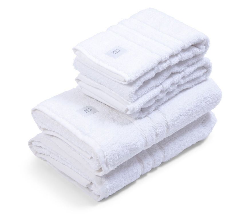 Badrumshandduk Exclusive Frotté Vit Kosta Linnewäfveri