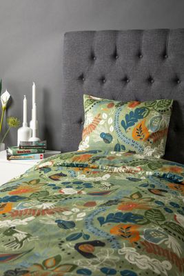 Örngott Stormhagen Grön Satin 50x60 Kosta Linnewäfveri