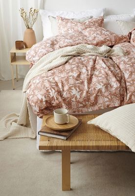 Pomegranate Aprikos Bäddset Enkeltäcke 150x210 Borganäs of Sweden