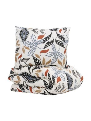 Erikstad Beige Satin Bäddset Enkeltäcke 150x210 Kosta Linnewäfveri