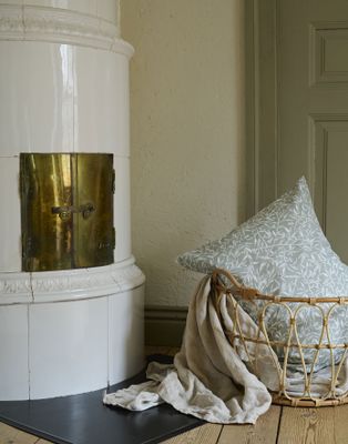 Garden Grön Blad Bäddset Enkeltäcke 150x210 Borganäs of Sweden