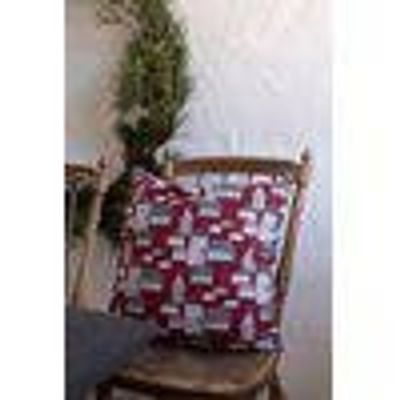 Stad Röd Kuddfodral 48x48 Fondaco