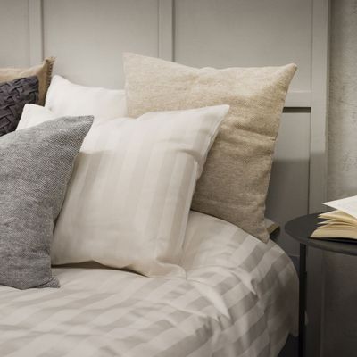 Hotell Satin Champagne Bäddset Enkeltäcke 150x210 Borganäs of Sweden