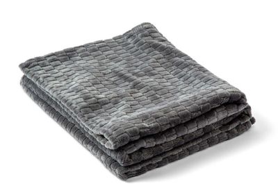 Fleecepläd Jaquard Grå 130x170 Kosta Linnewäfveri