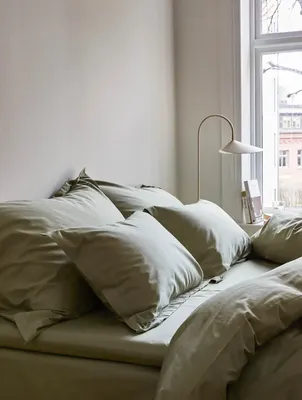 Örngott Elegance Egyptisk Bomullssatin Oliv/Grön 70x100