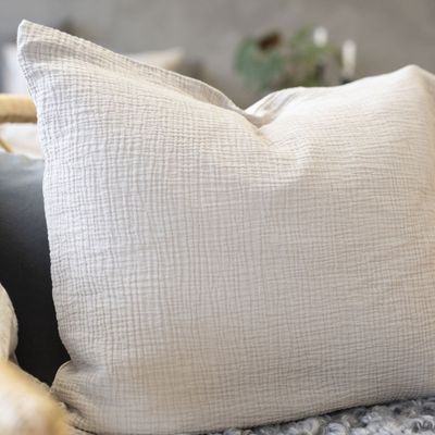 Enfärgat Beige Rolling Bäddset Dubbeltäcke 220x210 Borganäs of Sweden