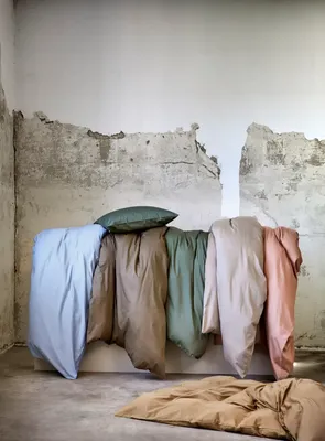 Harmoni Satin Ljusblå Bäddset Enkeltäcke 150x210 Höie