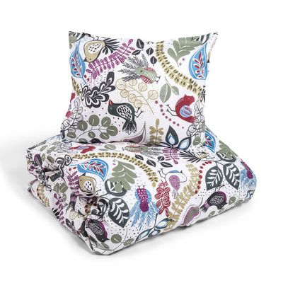 Stormhagen Vit Satin Bäddset Dubbeltäcke 230x220 Kosta Linnewäfveri