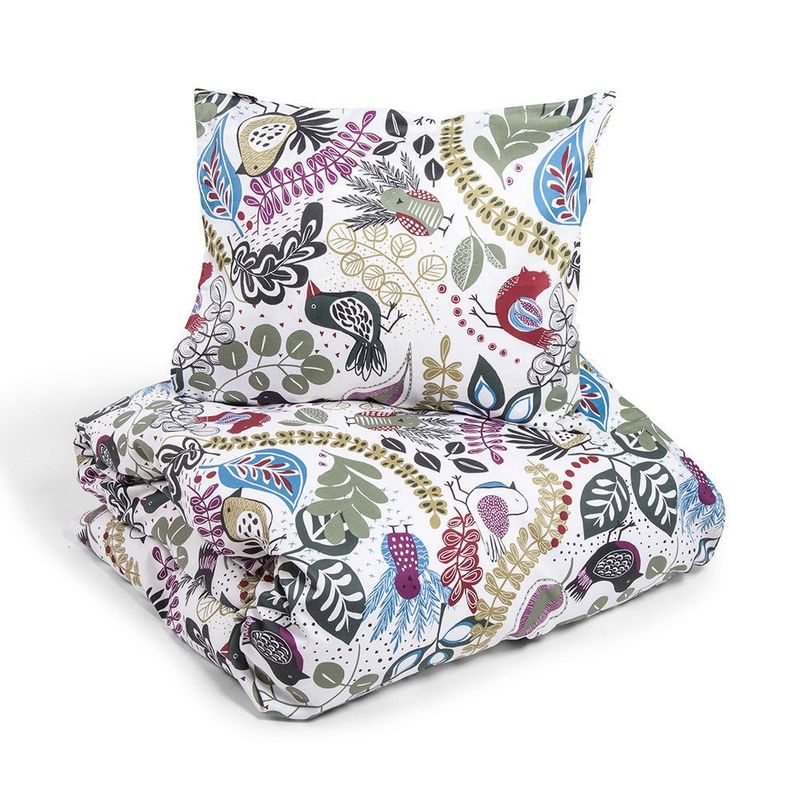 Stormhagen Vit Satin Bäddset Dubbeltäcke 230x220 Kosta Linnewäfveri