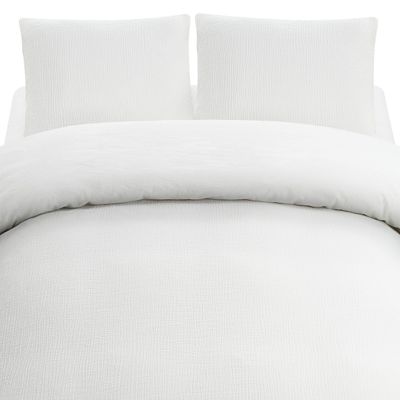 Enfärgat Vit Rolling Bäddset Dubbeltäcke 220x210 Borganäs of Sweden