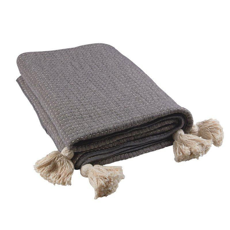 Marvin Grå Överkast Enkelsäng 180x260 Fondaco