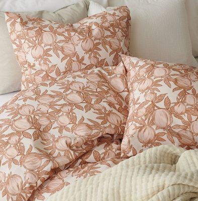 Pomegranate Aprikos Bäddset Enkeltäcke 150x210 Borganäs of Sweden