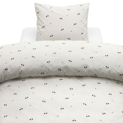 Körsbär Sand Frukt Bäddset Enkeltäcke 150x210 Borganäs of Sweden