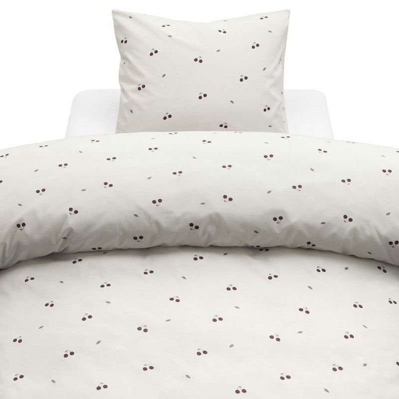 Körsbär Sand Frukt Bäddset Enkeltäcke 150x210 Borganäs of Sweden