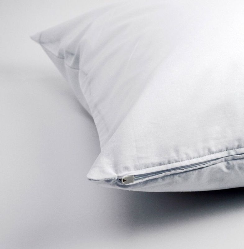 Kuddöverdrag med blixtlås Vit 50x90 Borganäs of Sweden