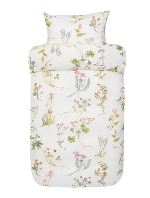 Fiona Rosa Blommor Bäckebölja Bäddset Enkeltäcke 150x210 Höie