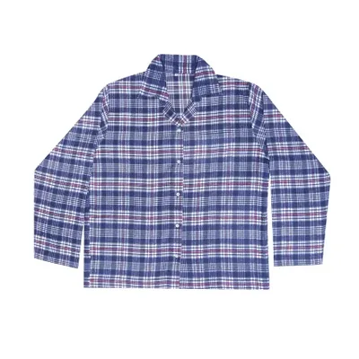 Pyjamas Flanell Rutigt Mörkblå/Vit Recycled by Wille