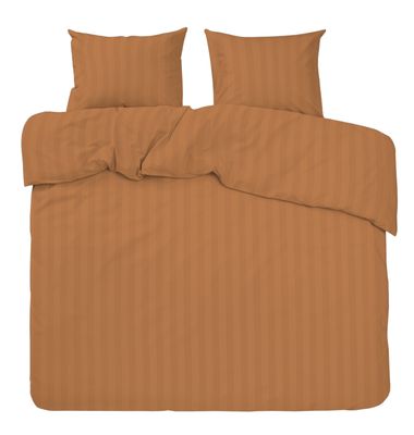 Hotell Mirage Bäddset Satin Guld/Orange Dubbeltäcke 220x210 Nina Royal