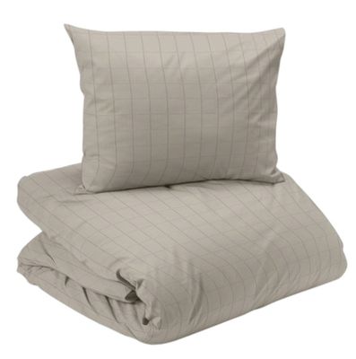 Square Satin Sand Bäddset Enkeltäcke 150x210 Redlunds