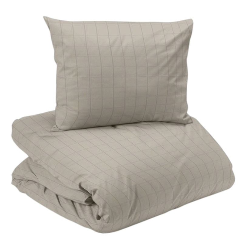 Square Satin Sand Bäddset Enkeltäcke 150x210 Redlunds