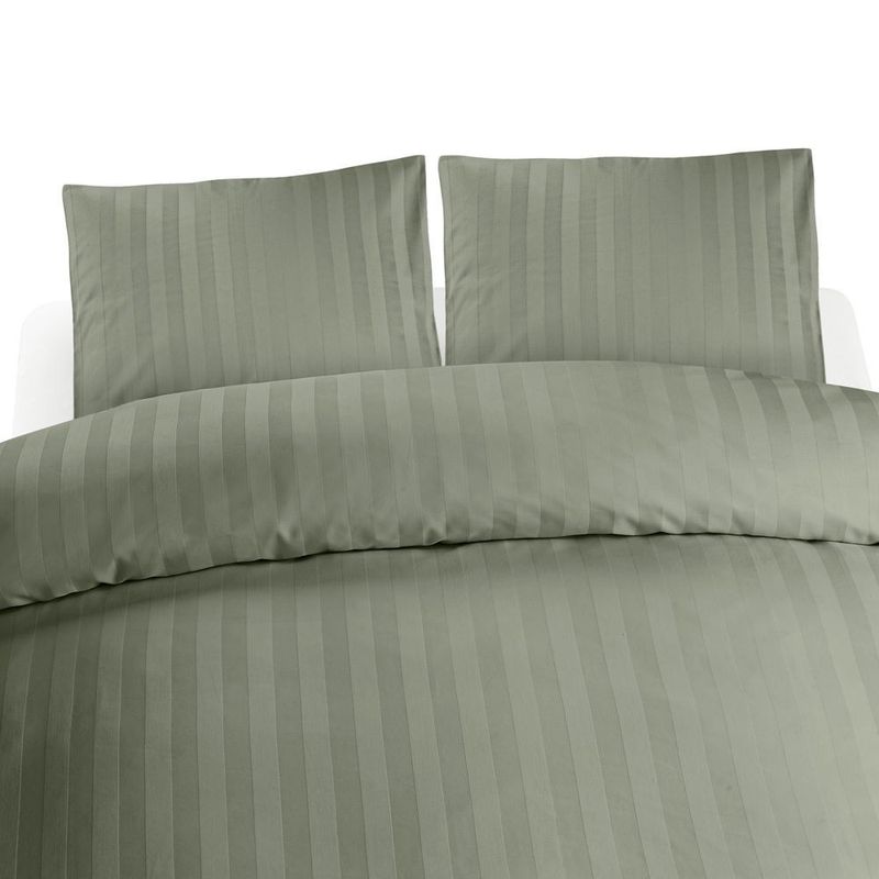 Hotell Satin Grön Bäddset Dubbeltäcke 220x210 Borganäs of Sweden