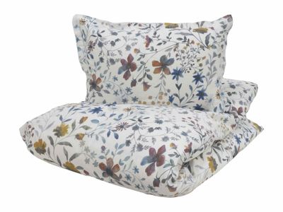 Tilde Satin Blommor Multi Bäddset Enkeltäcke 150x210 Turiform
