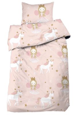 Nellie Prinsessa Rosa Barn Bäddset Enkeltäcke 150x210 Redlunds