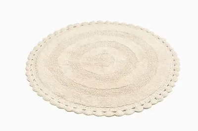 Rimini Sand Rund Duschmatta Classic Textile