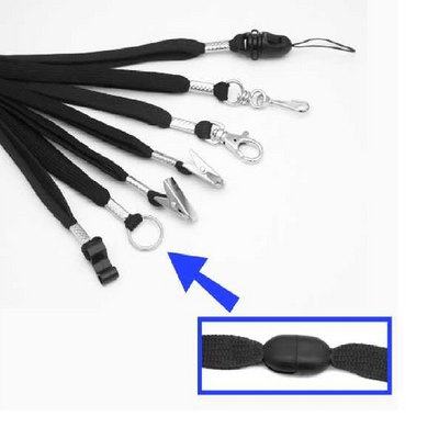 Lanyard, 9 mm, with break away and optional attachment