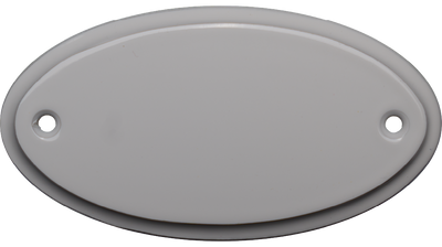 Dörrskylt vitlackad