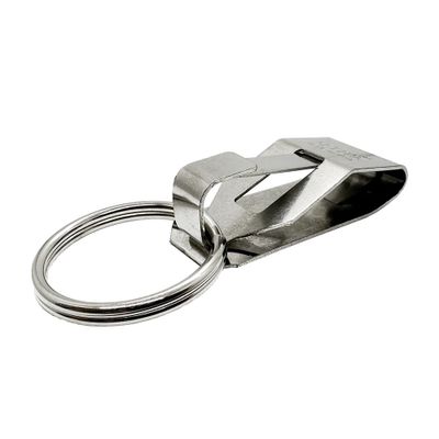 Key ring with belt clip