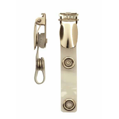 Metal clip B with soft ID strap
