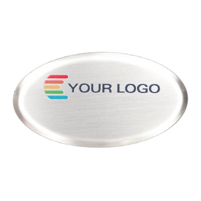 Name badge Metal Exclusive, oval