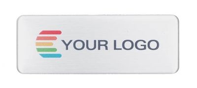 Name badge Metal Exclusive, rectangular