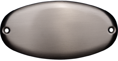 Dörrskylt Oval Förnicklad