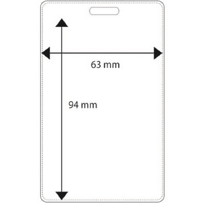 Plastic pocket, 63x94mm
