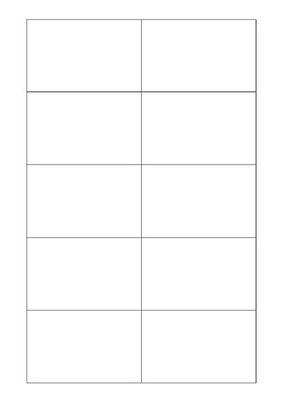 Paper insert, 90x55 mm