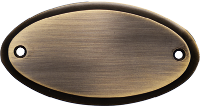 Dörrskylt Oxiderad Mässing