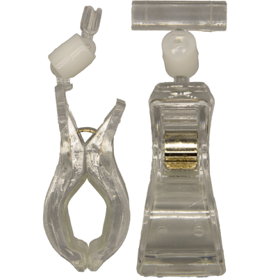 Price tag holder with large clip