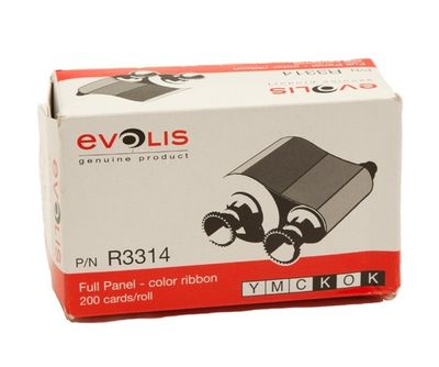 Färgband, Evolis, YMCKO-K <br> Art.nr 96212-2200