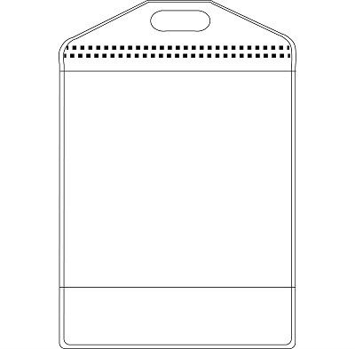 Plastic pocket vertical, CR80
