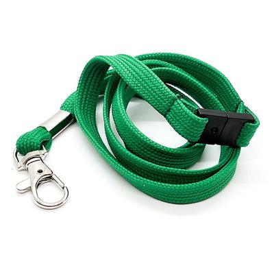 10 mm with rotatable "drop" hook + safety breakaway clasp