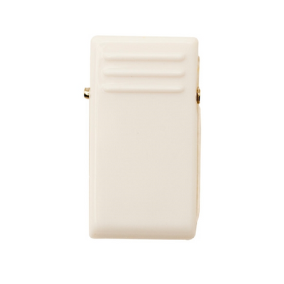 Self-adhesive alligator clip in plastic