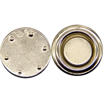 Round magnet on self-adhesive base, 17 mm