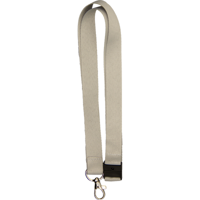 20 mm with rotatable "drop" hook + safety breakaway clasp