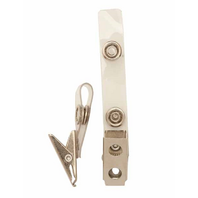 Metal clip A with two holes, on ID strip