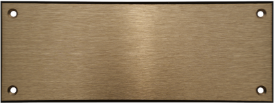 Door Sign Brushed Brass | 160x60mm